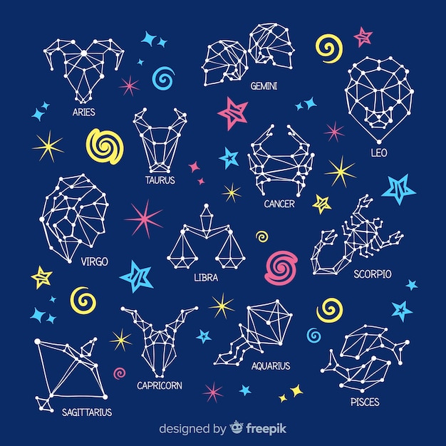 Free Vector Zodiac pattern