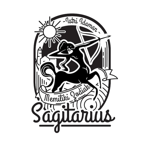 Premium Vector | Zodiac sagitarius