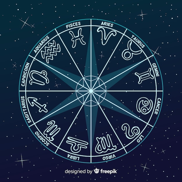 Free Vector | Zodiac wheel