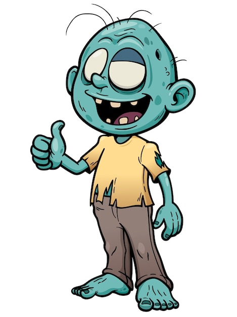 Premium Vector  Zombie  cartoon 