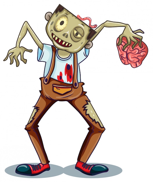 Free Vector | A zombie character