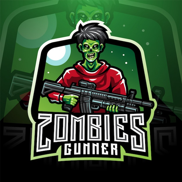 Download Free Zombie Gunner Esport Mascot Logo Premium Vector Use our free logo maker to create a logo and build your brand. Put your logo on business cards, promotional products, or your website for brand visibility.