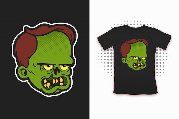 Premium Vector | Zombie print for t-shirt design