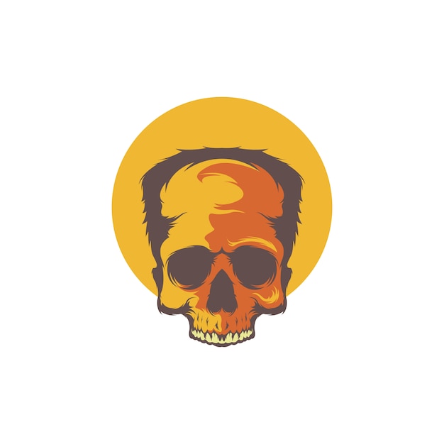 Premium Vector | Zombie skull vector