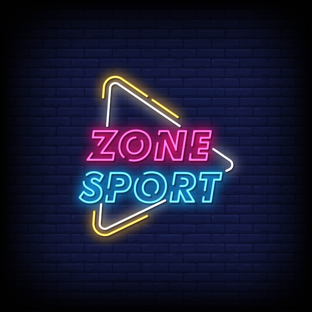 Download Free Zone Sport Neon Signs Style Text Premium Vector Use our free logo maker to create a logo and build your brand. Put your logo on business cards, promotional products, or your website for brand visibility.