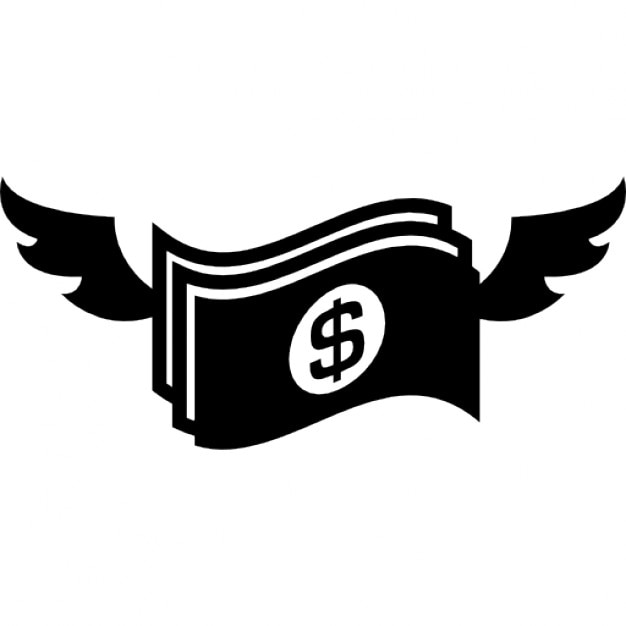 clipart money with wings - photo #9