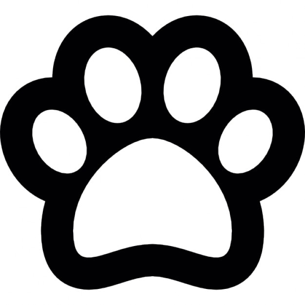 Hund Fußabdruck Umriss Download der kostenlosen Icons