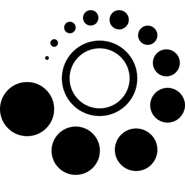 KreisPunkte bilden eine Spirale in Sicht Download der kostenlosen Icons