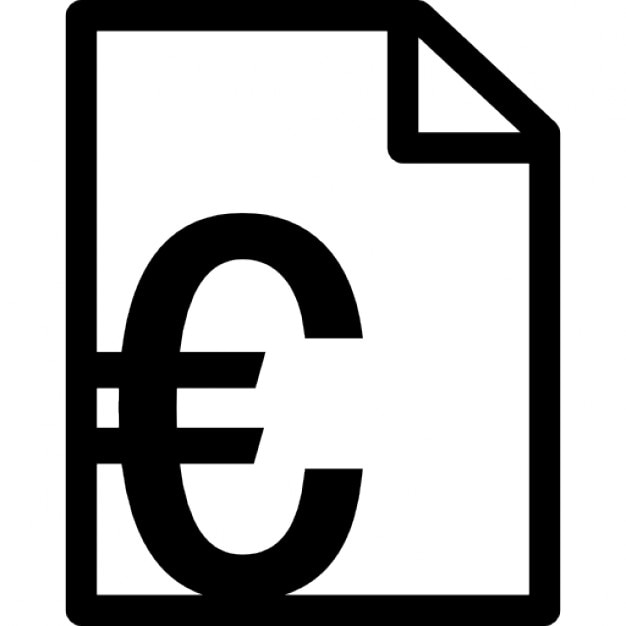 Rechnung In Euro Download Der Kostenlosen Icons