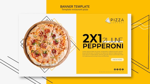 Banner Vorlage Fur Pizza Restaurant Kostenlose Psd Datei