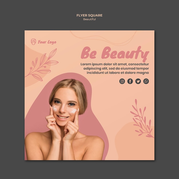 Beauty Flyer Vorlage Kostenlose Psd Datei