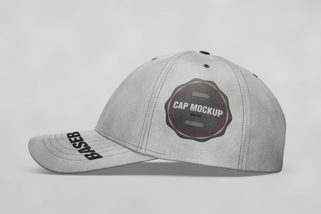 Download Cap mock up seitliche ansicht | Kostenlose PSD-Datei