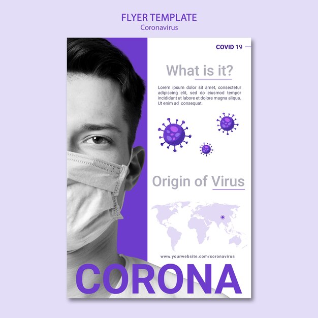Coronavirus Flyer Vorlage Kostenlose Psd Datei