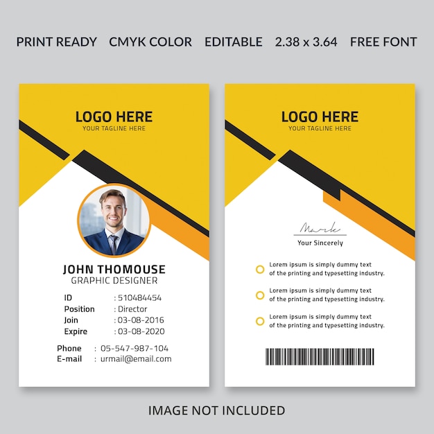 Corporate Id Card Design Premium Psd Datei