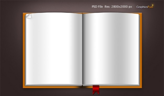 Download Leeres Buch Vorlage Psd Datei Symbole Kostenlose Psd Datei