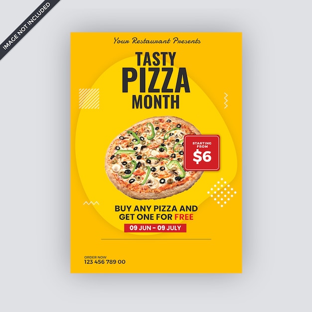Fast-food-werbung flyer vorlage Premium PSD