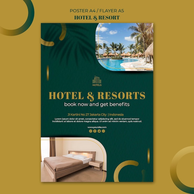  Flyer  vorlage  f r hotel  und resortkonzepte Kostenlose 