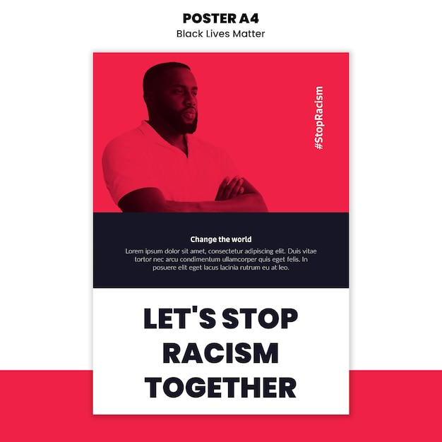 Flyer Vorlage Fur Rassismus Und Gewalt Kostenlose Psd Datei