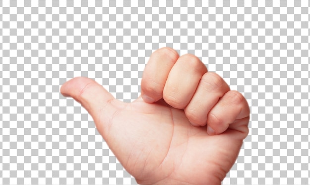 Getrennte männliche hand ganz recht oder okayzeichen Premium PSD