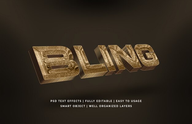 Download Gold 3d text style effekt | Premium-PSD-Datei