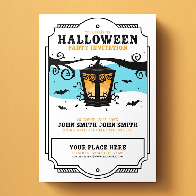 Halloween Flyer Vorlage Premium Psd Datei