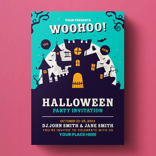 Halloween Flyer Vorlage Premium Psd Datei