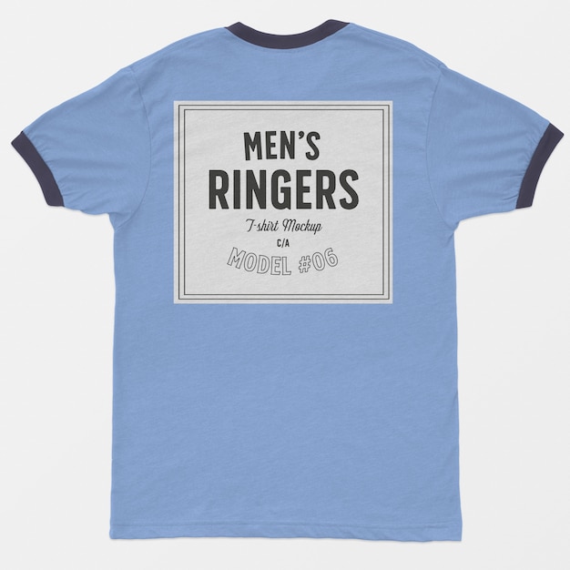 Download Herren ringer t-shirt modell | Kostenlose PSD-Datei