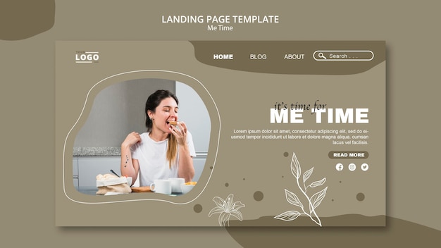 Kostenlose Vorlage Ich Zeit Landing Page Vorlage