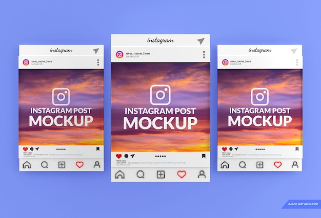 Download Instagram social media post mockup design | Premium-PSD-Datei