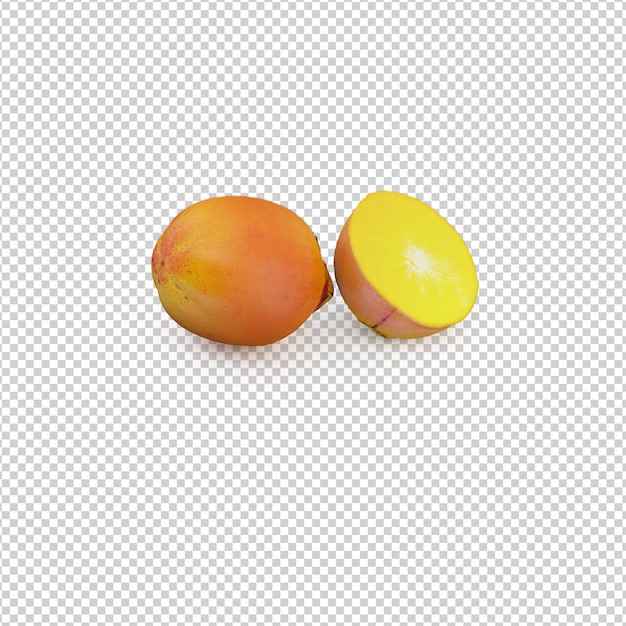 Isometrische früchte Premium PSD