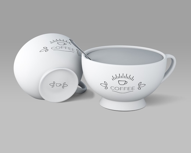Kaffeetasse-modell Kostenlosen PSD