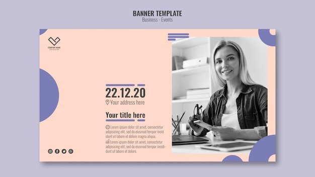 Konzept Fur Business Event Vorlage Kostenlose Psd Datei