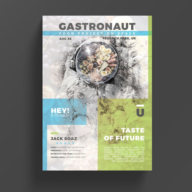 Kreative Gastronomie Flyer Vorlage Kostenlose Psd Datei