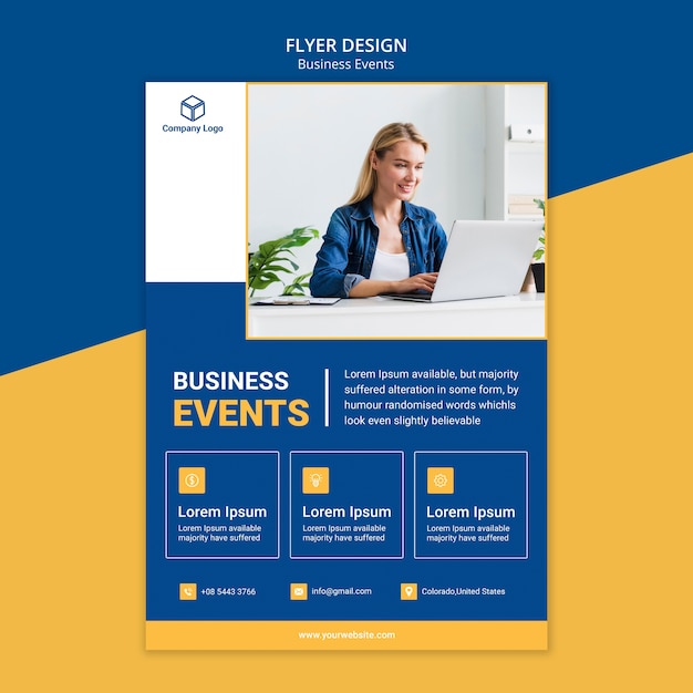 Marketing Flyer Fur Business Vorlage Kostenlose Psd Datei