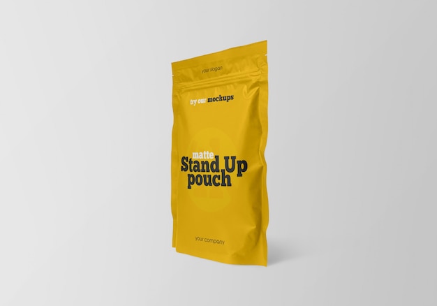 Download Matte stand-up pouch mockup | Premium-PSD-Datei