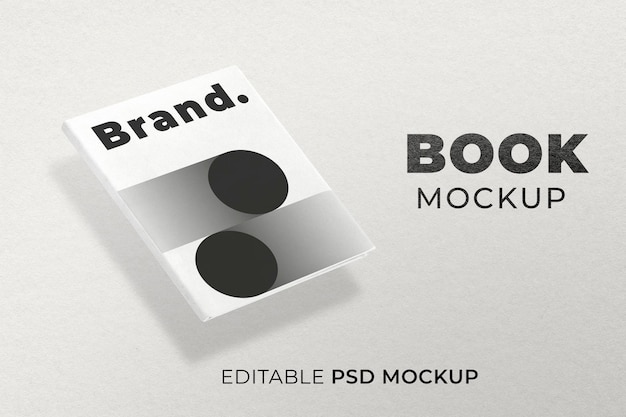 Minimales buchcover-mockup-psd-briefpapier | Kostenlose PSD-Datei