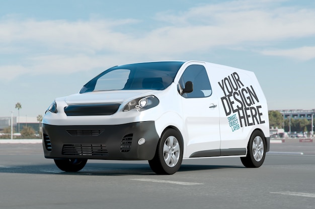Mock-up von van Premium PSD
