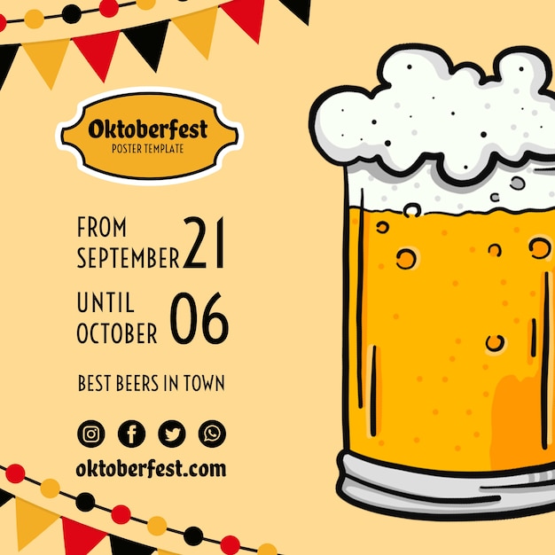 Oktoberfest Flyer Vorlage Kostenlose Psd Datei