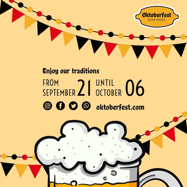 Oktoberfest Flyer Vorlage Kostenlose Psd Datei