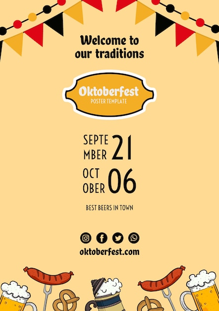 Oktoberfest Flyer Vorlage Kostenlose Psd Datei