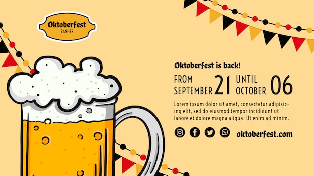 Oktoberfest Flyer Vorlage Kostenlose Psd Datei