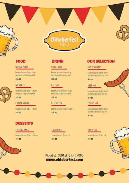 Oktoberfest Flyer Vorlage Kostenlose Psd Datei