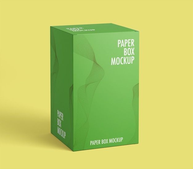 Paper box  mockup Premium PSD Datei