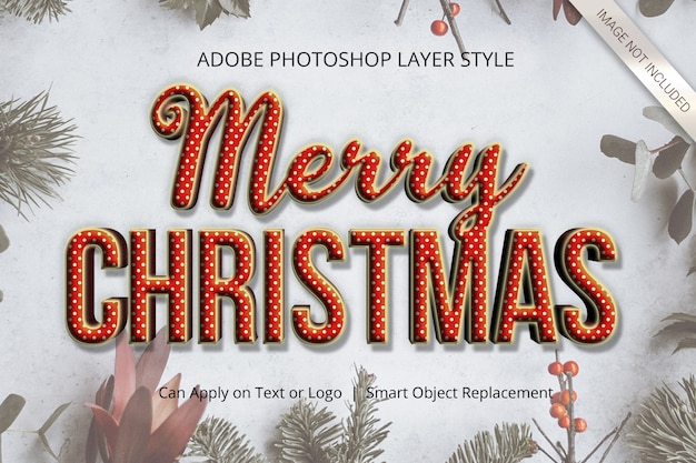 Photoshop Weihnachten Winter Layer Style Premium Psd Datei