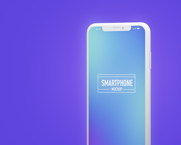 Realistisches smartphone-modell. bereinigen sie das smartphone-modell Premium PSD