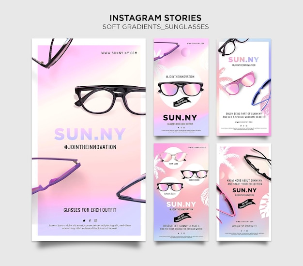 Sonnenbrillen Shop Instagram Geschichten Vorlage Vorlage Premium Psd Datei