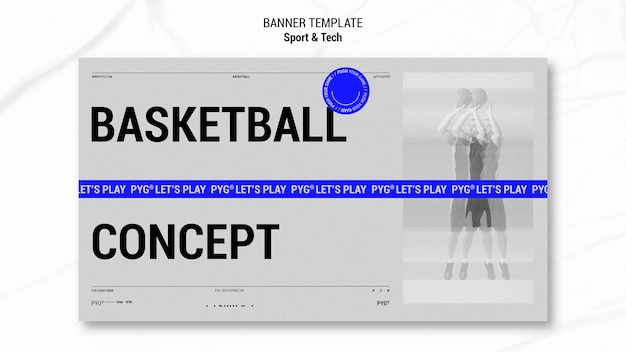 Spielen Sie Basketball Konzept Banner Vorlage Kostenlose Psd Datei