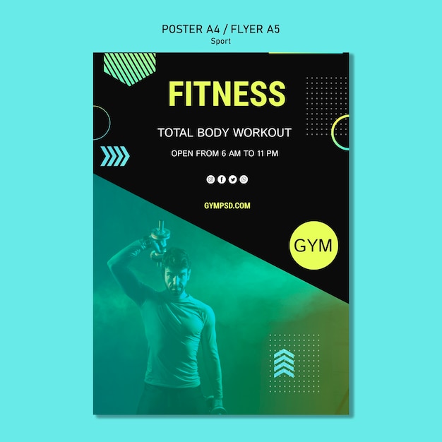 Sport Business Plakat Vorlage Kostenlose Psd Datei