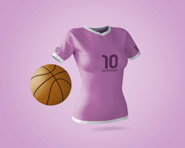 Sport-shirt-modell mit markenlogo Kostenlosen PSD