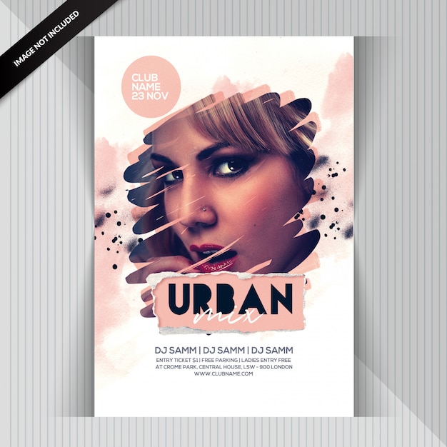 Städtischer party-flyer Premium PSD